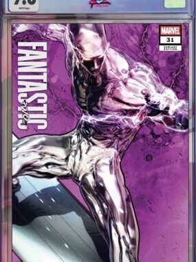 Marvel Fantastic Two Minimalist Gray & Black Variant Cover